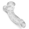 King Cock Clear Dildo med Sugekop og Testikler