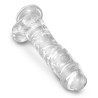 King Cock Clear Dildo med Sugekop og Testikler