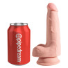 King Cock Plus Triple Density Dildo med Sugekop og Testikler
