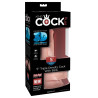 King Cock Plus Triple Density Dildo med Sugekop og Testikler