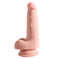 King Cock Plus Triple Density Dildo med Sugekop og Testikler