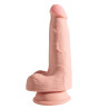 King Cock Plus Triple Density Dildo med Sugekop og Testikler
