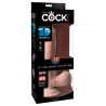 King Cock Plus Triple Density Dildo med Sugekop og Testikler