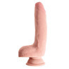 King Cock Plus Triple Density Dildo med Sugekop og Testikler