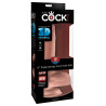 King Cock Plus Triple Density Dildo med Sugekop og Testikler