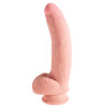 King Cock Plus Triple Density Dildo med Sugekop og Testikler