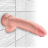 King Cock Plus Triple Density Dildo med Sugekop og Testikler