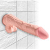 King Cock Plus Triple Density Dildo med Sugekop og Testikler