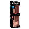 King Cock Plus Triple Density Dildo med Sugekop og Testikler