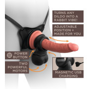 King Cock Elite Ultimate Strap-on Sæt med Vibrator