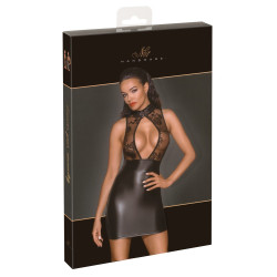 Noir Handmade Kort Kjole med Blondetop