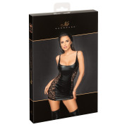 Noir Handmade Kort Kjole med Blonder