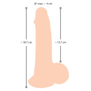 Nature Skin Dildo med Bevægelig Overflade