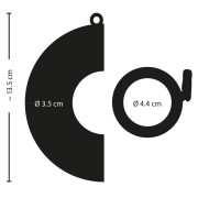 Fetish Collection Buet Penisbur med Testikelring