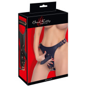 Bad Kitty Strap-on Trusse med 3 Silikone Dildoer