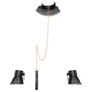 Bad Kitty  Bredt Halsbånd og Håndleds Manchetter