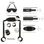 Bad Kitty Nakke- Hånd- og Fod Bondage Sæt