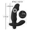 Anos Penis Formet Butplug med Vibration