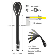 Penis Plug Fleksibel Dilator med Vibration