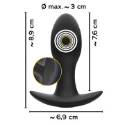 Anos Opladelig Buttplug med Vibrator