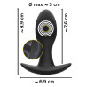 Anos Opladelig Buttplug med Vibrator