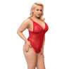 Cottelli Curves Bodystocking med Blonder