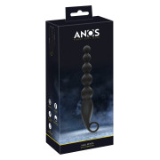 Anos Silikone Analkæde med Vibration