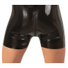 Late X Mand Kort Latex Overall med Lynlås