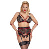Cottelli Curves Bondage BH- Trusse- og Hofteholder Sæt