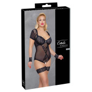 Cottelli Bondage Bundløs Blonde Bodystocking med Manchetter