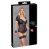 Cottelli Bondage Bundløs Blonde Bodystocking med Manchetter