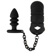Black Velvets Penis Bur med Buttplug