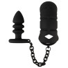 Black Velvets Penis Bur med Buttplug