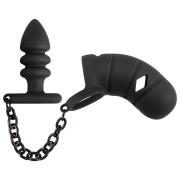 Black Velvets Penis Bur med Buttplug