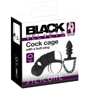 Black Velvets Penis Bur med Buttplug