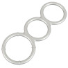 You2Toys Metal Farvet Triple Cock and Ball Ring Sæt i Silikone