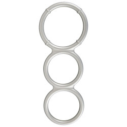 You2Toys Metalfarvet Triple Cock and Ball Ring Sæt i Silikone