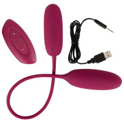 Sweet Smile Shaking and Vibrating Dobbelt Vibrator Æg