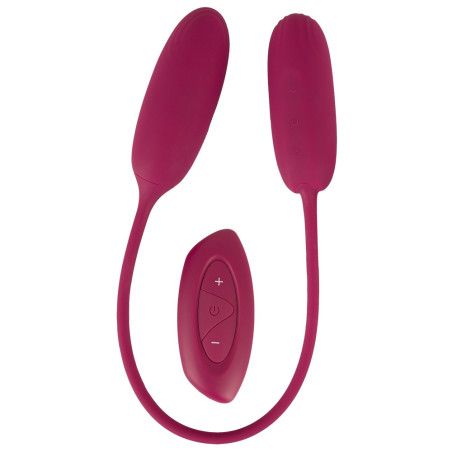 Sweet Smile Shaking and Vibrating Dobbelt Vibrator Æg