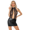 Noir Handmade Wetlook Nederdel med Blonde Top