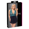 Cottelli Curves Turkis Babydoll med Blonde