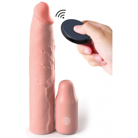 Fantasy X-tensions Elite Mega Penis Sleeve Forlænger med Vibrator