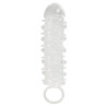 Crystal Clear Penis Sleeve med Knopper og Testikelring