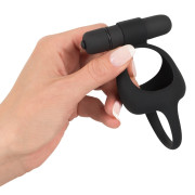Black Velvets Vibrerende Testikel og Penis Ring