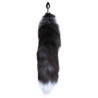 Alive BDSM Line Black And Withe Fox Tail Metal Butt Plug