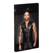 Noir Handmade Bluse i Wetlook med Hætte