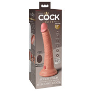 King Cock Elite Dual Density Fjernbetjent Realistisk Vibrator