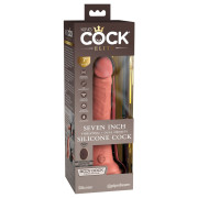 King Cock Elite Dual Density Fjernbetjent Realistisk Vibrator