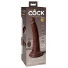 King Cock Elite Dual Density Fjernbetjent Realistisk Vibrator