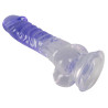 Crystal Clear Dildo med Sugekop og Testikler